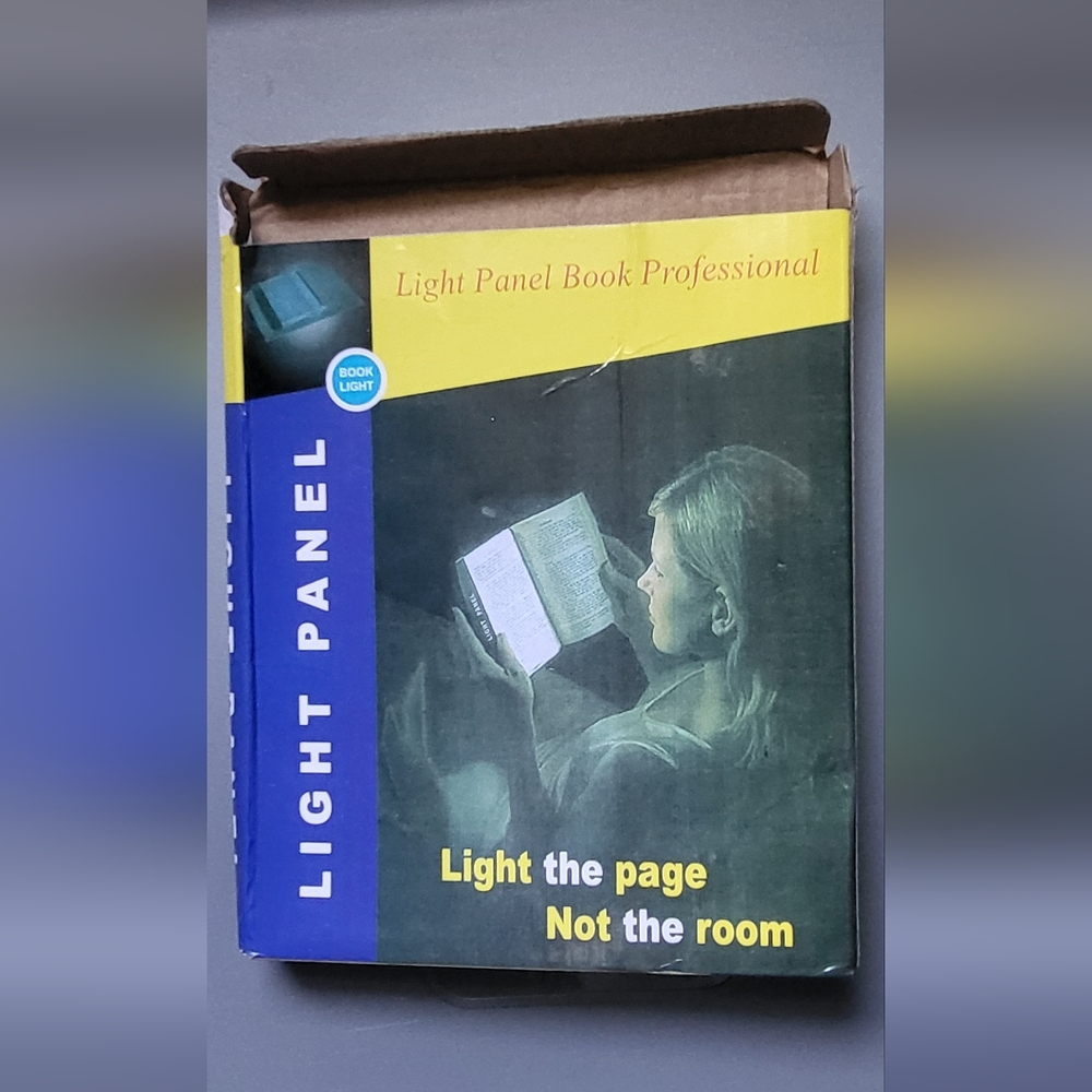 Light panel for books